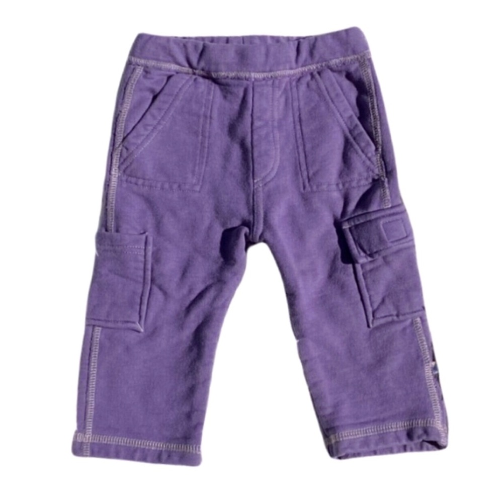 Babysoy cargo style sweatpants 6-12m